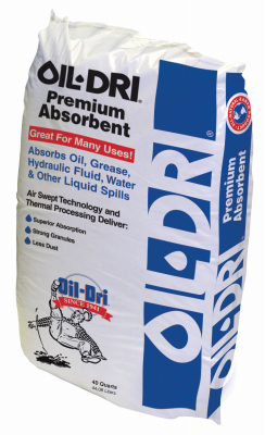 Industrial Oil Spill Absorbent, 40 Qt.