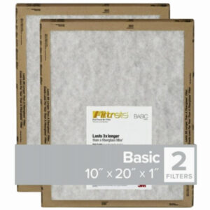 10x20 x 1 In. Flat Panel Air Filter, 2-Pk.