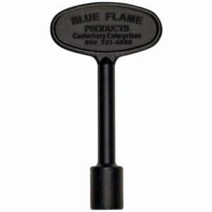 Universal Gas Valve Key, Black, 3 In.