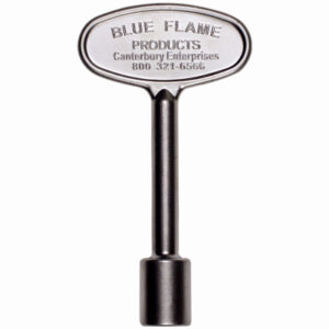 Universal Gas Valve Key, Satin Chrome, 3 In.