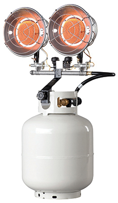 Tank-Top Propane Heater, 30,000-BTU