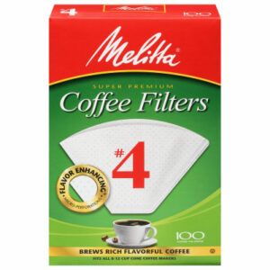 100-Pk. #4 White Cone Coffee Filters