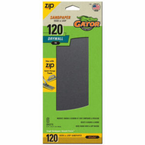 Drywall Hook & Loop Sandpaper, 120-Grit, 6-Ct.