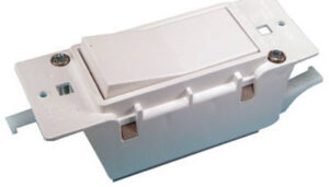 White Single Mobile Home Electrical Switch