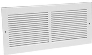 Return Air Grille, Steel, White, 30 x 6 In.