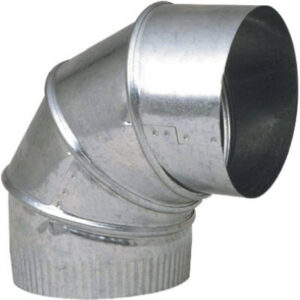 HVAC Furnace Elbow, 90 Degess, 30 Gauge 7 In. Adjustable