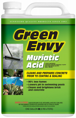 Green Envy Muriatic Acid, Cleans & Preps Concrete, Gallon