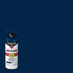 Stops Rust Custom Spray 5-in-1 Spray Paint, Gloss Navy Blue, 12 oz.