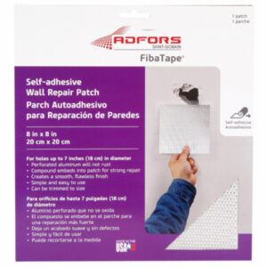 FibaTape Wall & Ceiling Repair Patch, Perforated Aluminum, 8 x 8-In.