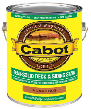 Deck & Siding Stain, Semi-Solid, Redwood, Gallon