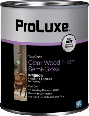 Wood Finish Brushing Lacquer, Clear Semi-Gloss, 1 Qt.