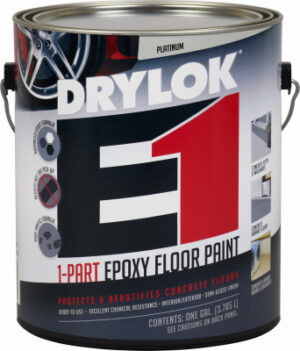 Epoxy Floor Paint, Platinum Semi-Gloss, Gallon