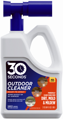 Outdoor Cleaner, Mold & Mildew Stain Remover, Hose End RTU, 64 oz.