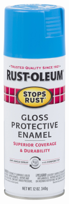 Stops Rust Spray Enamel, Maui Blue Gloss, 12-oz.