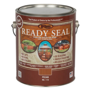 Exterior Wood Stain & Sealer, Flat Pecan, 1-Gallon