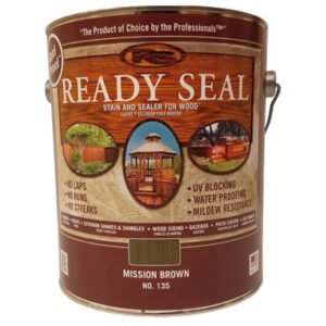 Exterior Wood Stain & Sealer, Flat Mission Brown, 1-Gallon