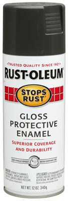Stops Rust Spray Enamel, Smoke Gray Gloss, 12-oz.