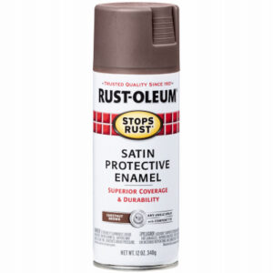 Spray Enamel, Chestnut Brown Satin, 12-oz.