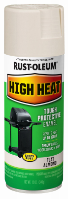 Stops Rust High-Heat Spray Paint, Almond, 12 oz.