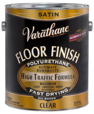 Polyurethane Floor Finish, Satin Oil-Base, 1-Gallon