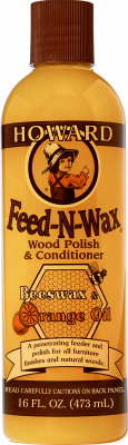 Feed-N-Wax Wood Polish and Conditioner with Beeswax and Orange Oil, 16 oz.
