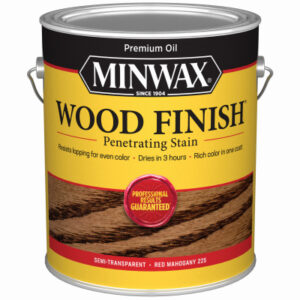 Wood Finish Penetrating Stain, Red Mahogany, 1-Gallon