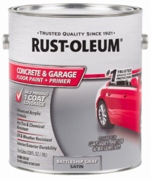 Concrete Floor Paint, Battleship Gray , Gallon