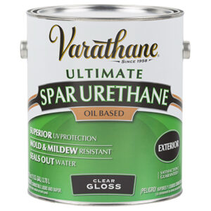 Exterior Spar Urethane Finish, Oil-Based, Clear Gloss, 1-Gallon
