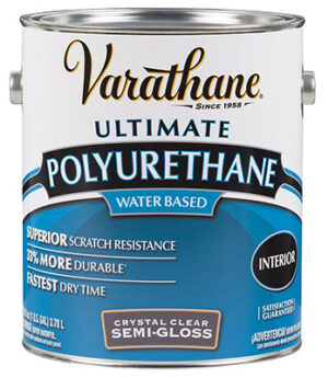 Interior Polyurethane, Water Base, Semi-Gloss, 1-Gallon