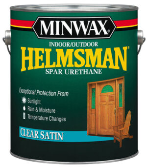 Helmsman Spar Urethane, Indoor/Outdoor, Clear Satin, 1-Gallon