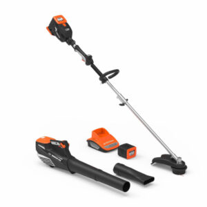 60-Volt Cordless String Trimmer & Leaf Blower Combo Kit, Brushless Motor, Battery and Charger