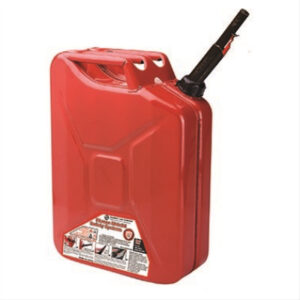 Metal Jerry Gas Can, Red, 5 Gallons