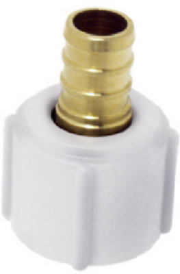 Barbed PEX Pipe Thread Adapter, 3/4 In. Brass Barb Insert x 3/4 In. FPT