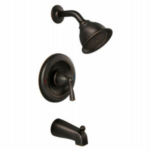 Banbury Posi-Temp Single Handle Tub / Shower Faucet + Spray Head, Mediterranean Bronze