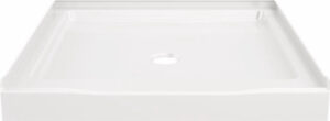 Classic 500 Shower Base, Center Drain, Gloss White, 36 x 36 In.