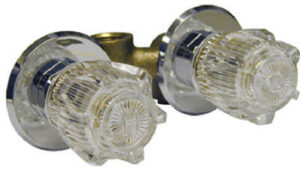 Chrome Shower Stall Faucet