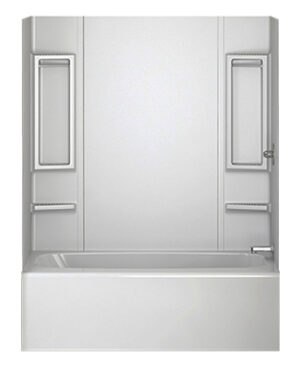 Galiant Bathtub Wall Surround Set, Glue-Up, White, 5-Pc.