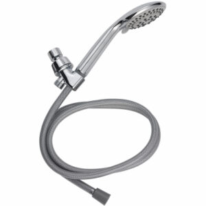 Handheld Shower Head, 5 Settings, Chrome Plastic