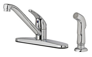 Kitchen Faucet With Side Spray, Single Lever, Chrome
