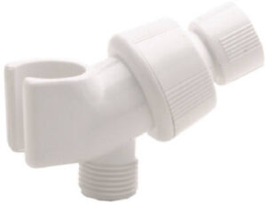 White Replacement Shower Arm Mount