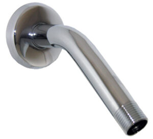 1/2-Inch Male Pipe Thread x 8-Inch Chrome Shower Arm & Flange With Wall Flange