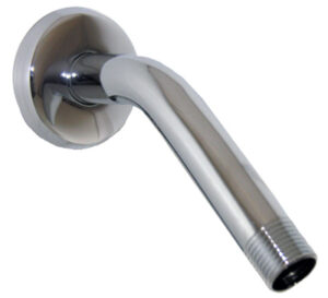 1/2-Inch Male Pipe Thread x 6-Inch Chrome Shower Arm & Flange With Wall Flange