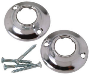 Shower Curtain Rod Flanges, 2-Pk.