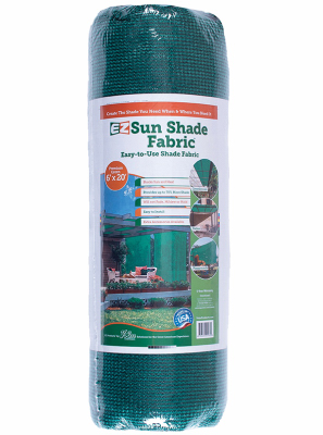 Sun Shade Cloth, Green, 6 x 20 Ft.