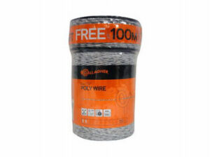 Electric Fence Polywire, Ultra White, 1,320-Ft.