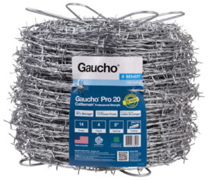 Cattleman Pro 20 High-Tensile Barbed Wire, 14 Gauge, 4-Point, 5 In. Spacing, 1320 Ft.