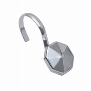 Alta Shower Curtain Hooks, Chrome, 12-Pk.