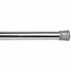 Shower Curtain Tension Rod, Chrome, 24 to 40 In.