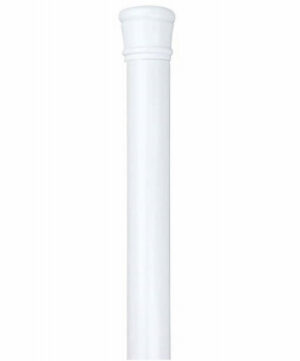 Shower Curtain Tension Rod, White, 24 to 40 In.