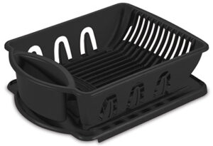 Dish Sink Set, Black, 2-Pc.